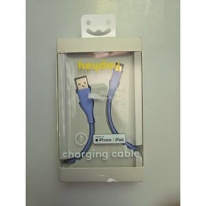 Heyday USB-A to 8 Pin Connector‎ Cable 5.9 ft Blue for iPhone